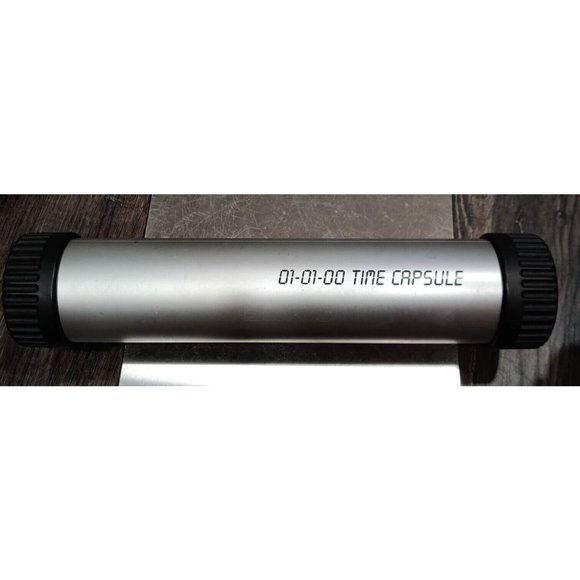 Plastic Tube Time Capsule Twist  Caps & Checklist Treasure Keepsake Toy Grade - Picture 2 of 3